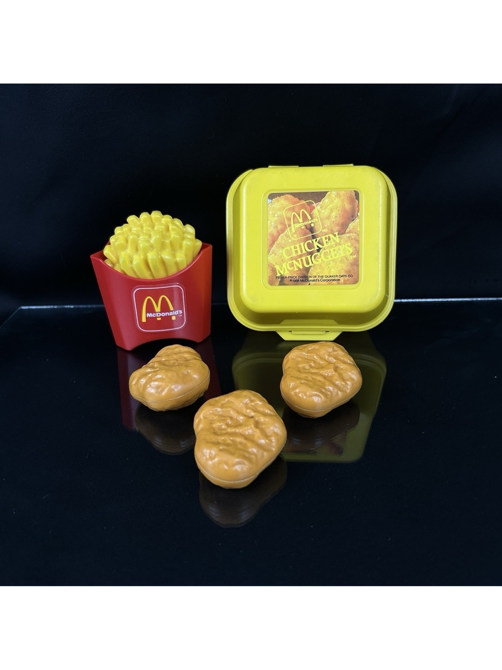 Vintage Fisher Price Fun with Food McDonald’s Chicken McNuggets +  Fries Read